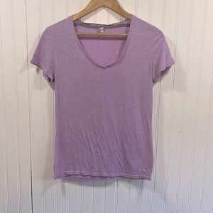 Under Armour purple v-neck tee